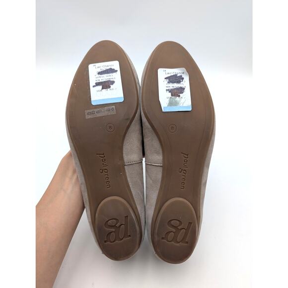 Paul Green Ursula Ballet Flat Bow Front Round Toe Women's Beige Size US10.5/UK8 - Picture 8 of 14